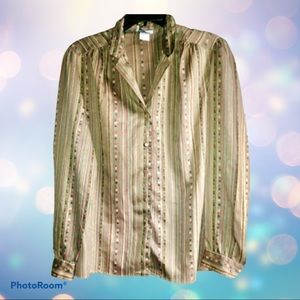 LEVIS | Vintage Silky Button Down Blouse size L